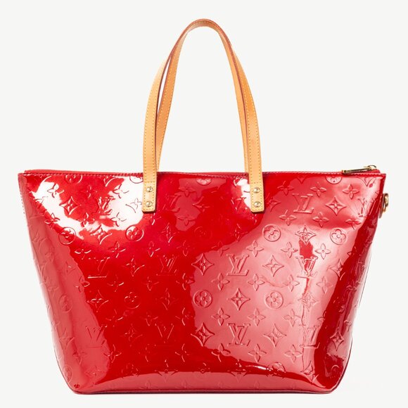 Louis Vuitton Bellevue GM Pomme D'Amour Monogram Vernis Leather Tote - Picture 4 of 11